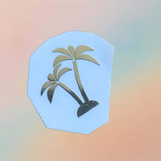 Palm Tree Metal Sticker