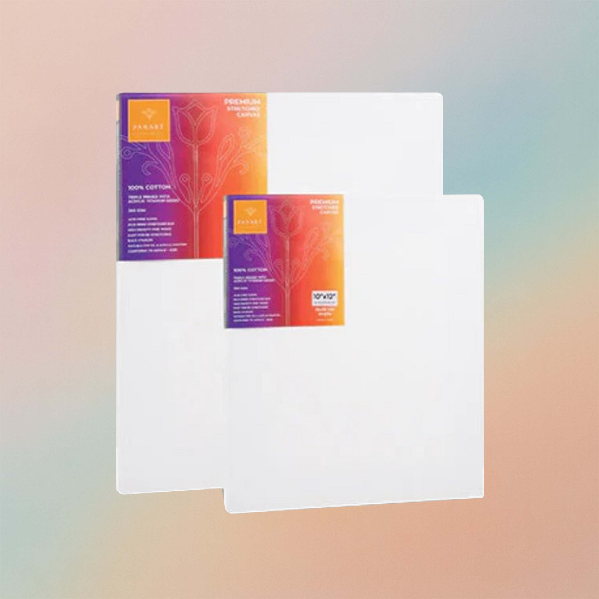 Pan Art Premium Stretched Canvas 50 x 50cm 350GSM (38 x 25mm)