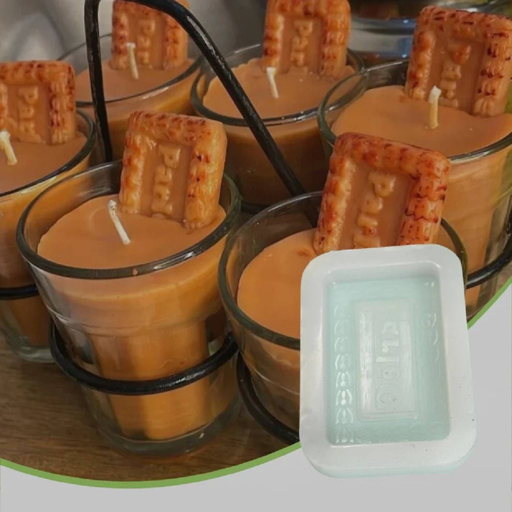 Parle G Shape Silicone Candle Making Mould