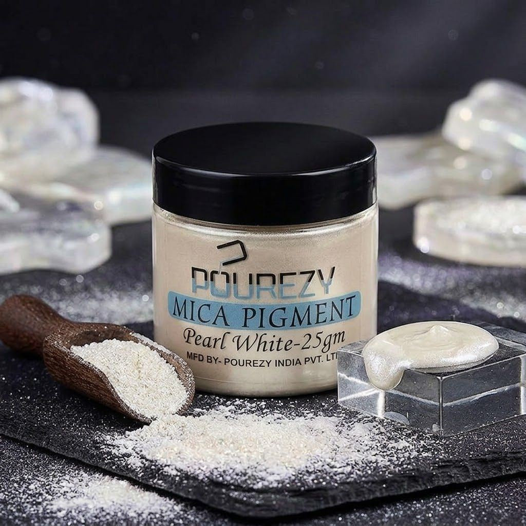Pourezy Mica Pigment 25gm – Pearl White