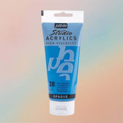 Pebeo Studio Acrylic Paint High Viscosity 100ml Cerulean Blue