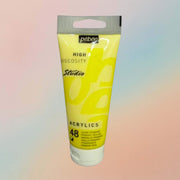 Pebeo Studio Acrylic Paint High Viscosity 100ml Opaque Primary Yellow