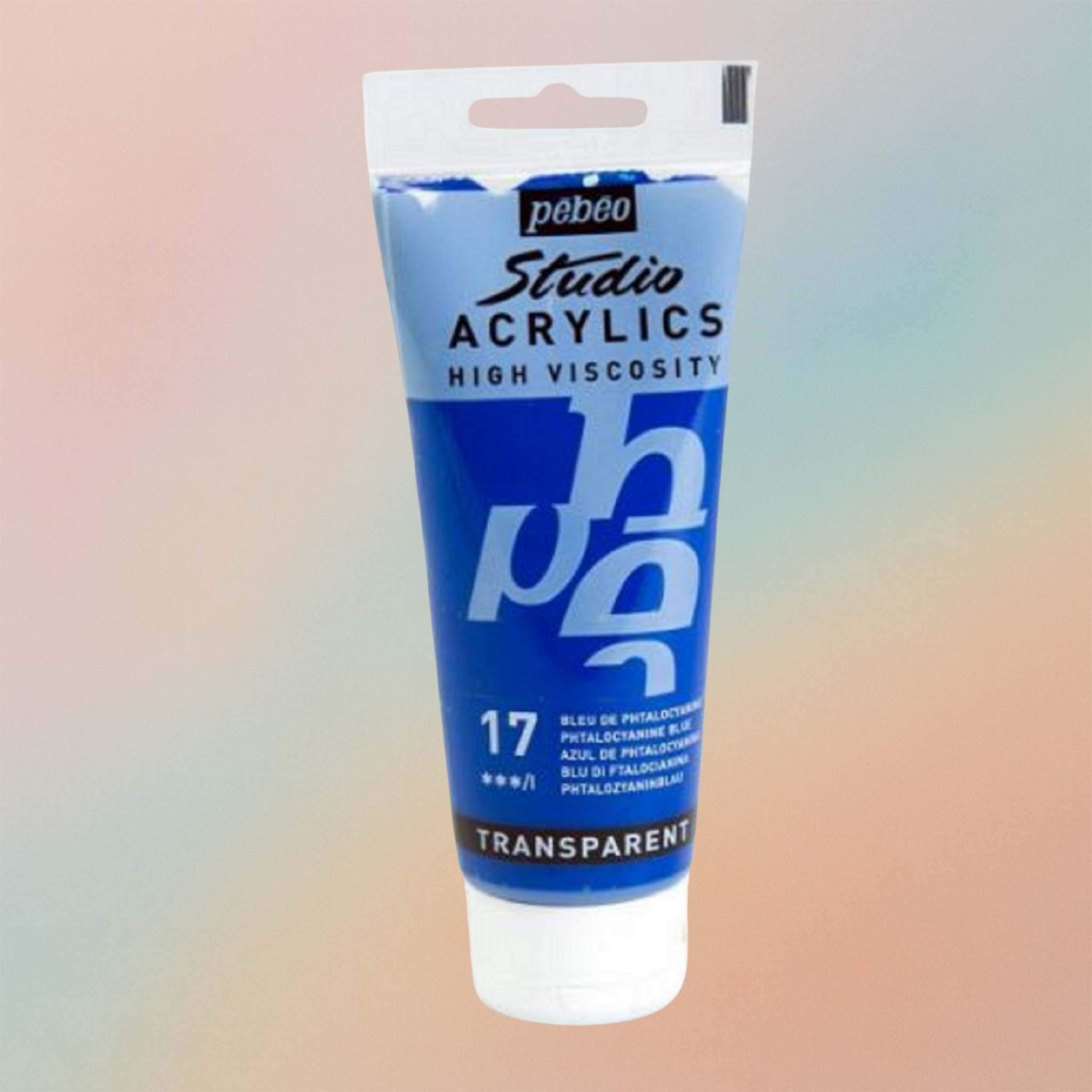 Pebeo Studio Acrylic Paint High Viscosity 100ml Phtalocyanine Blue