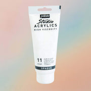Pebeo Studio Acrylic Paint High Viscosity 100ml Titanium White
