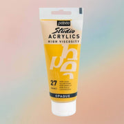Pebeo Studio Acrylic Paint High Viscosity 100ml Yellow Ochre