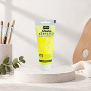 Pebeo Studio Acrylic Paint High Viscosity 100ml – Fluorescent Yellow