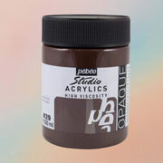 Pebeo Studio Acrylic Paint High Viscosity 500ml Burnt Umber