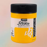 طلاء أكريليك Pebeo Studio عالي اللزوجة 500 مل أصفر كاد متوسط