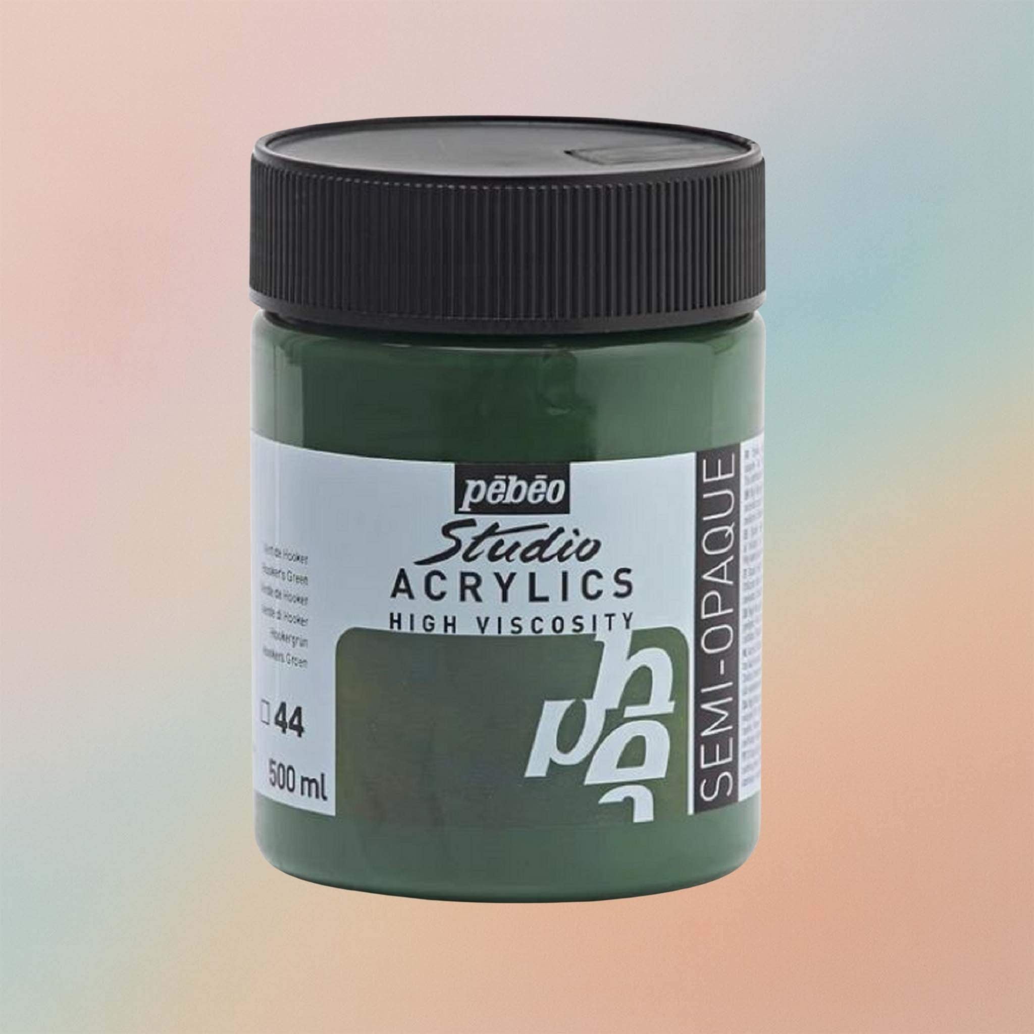 Pebeo Studio Acrylic Paint High Viscosity 500ml Hookers Green