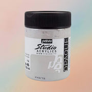 Pebeo Studio Acrylic Paint High Viscosity 500ml Irid Silver