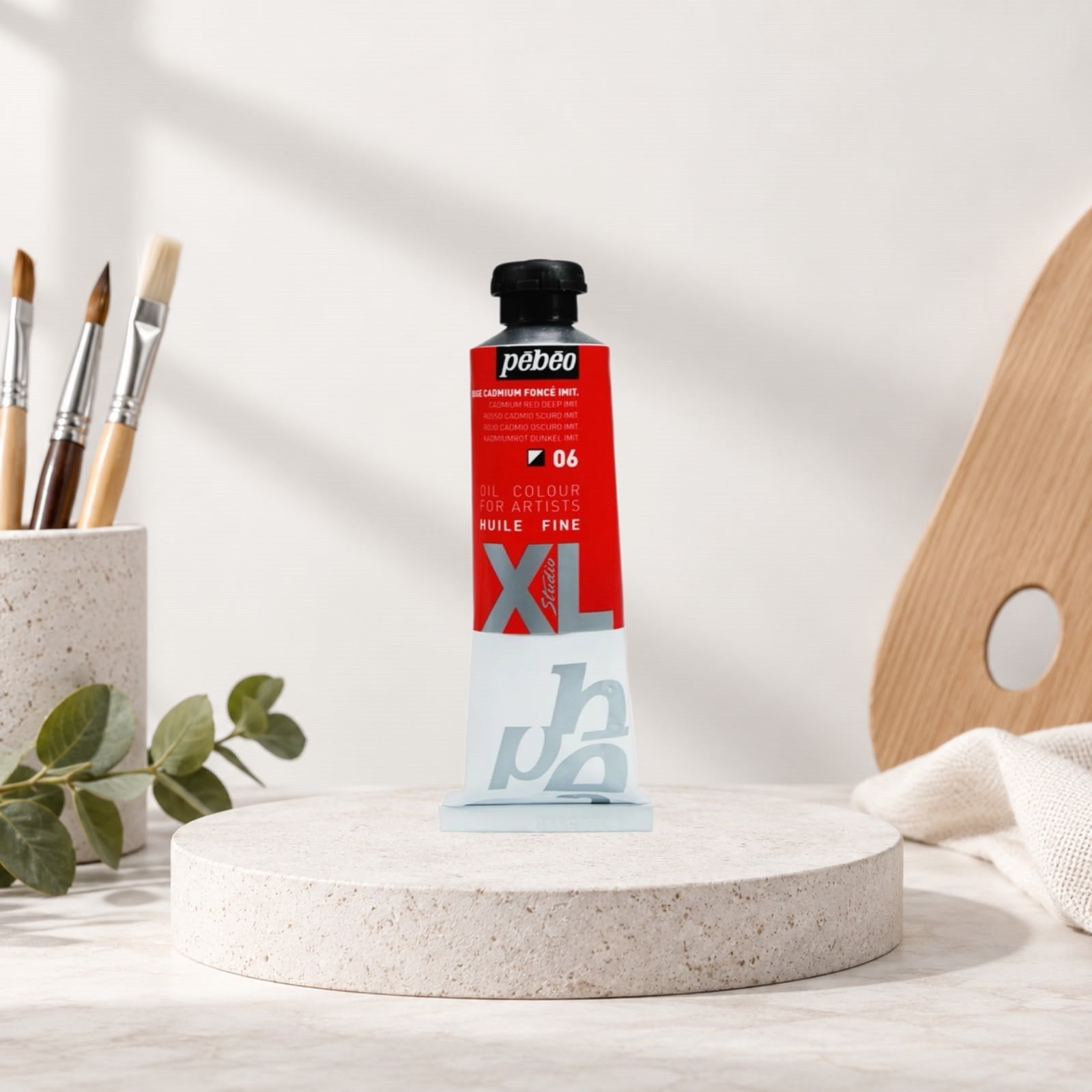 Pebeo Studio Fine XL Oil 37ml Tube - Cadmium Red Deep
