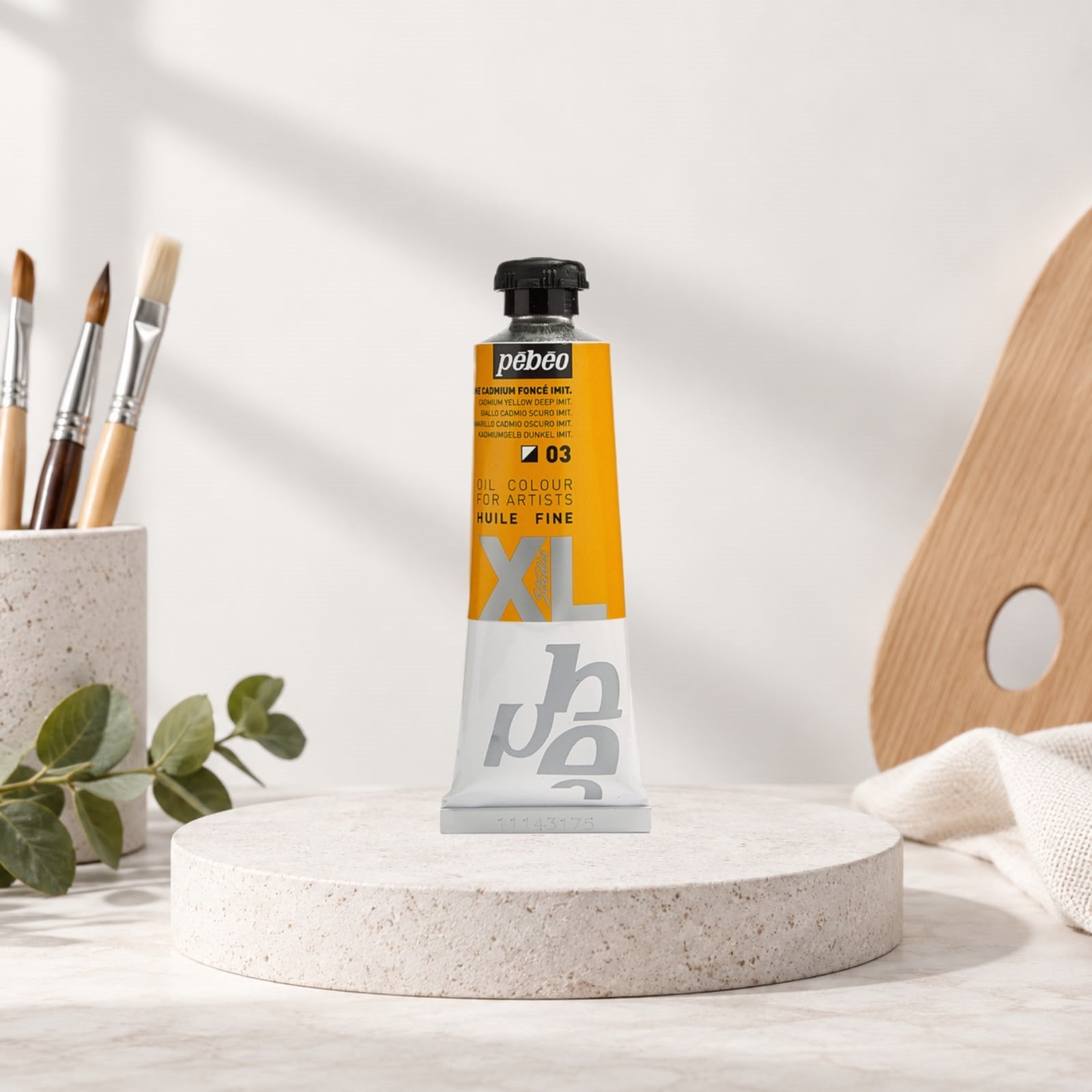 Pebeo Studio Fine XL Oil 37ml Tube – Cadmium Yellow Deep