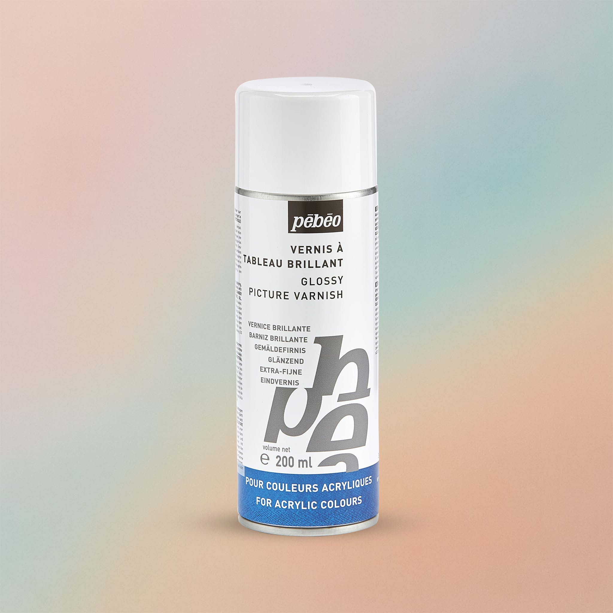 Pebeo Artist Acrylic 200ml Spray Solvent Based Gloss Varnish