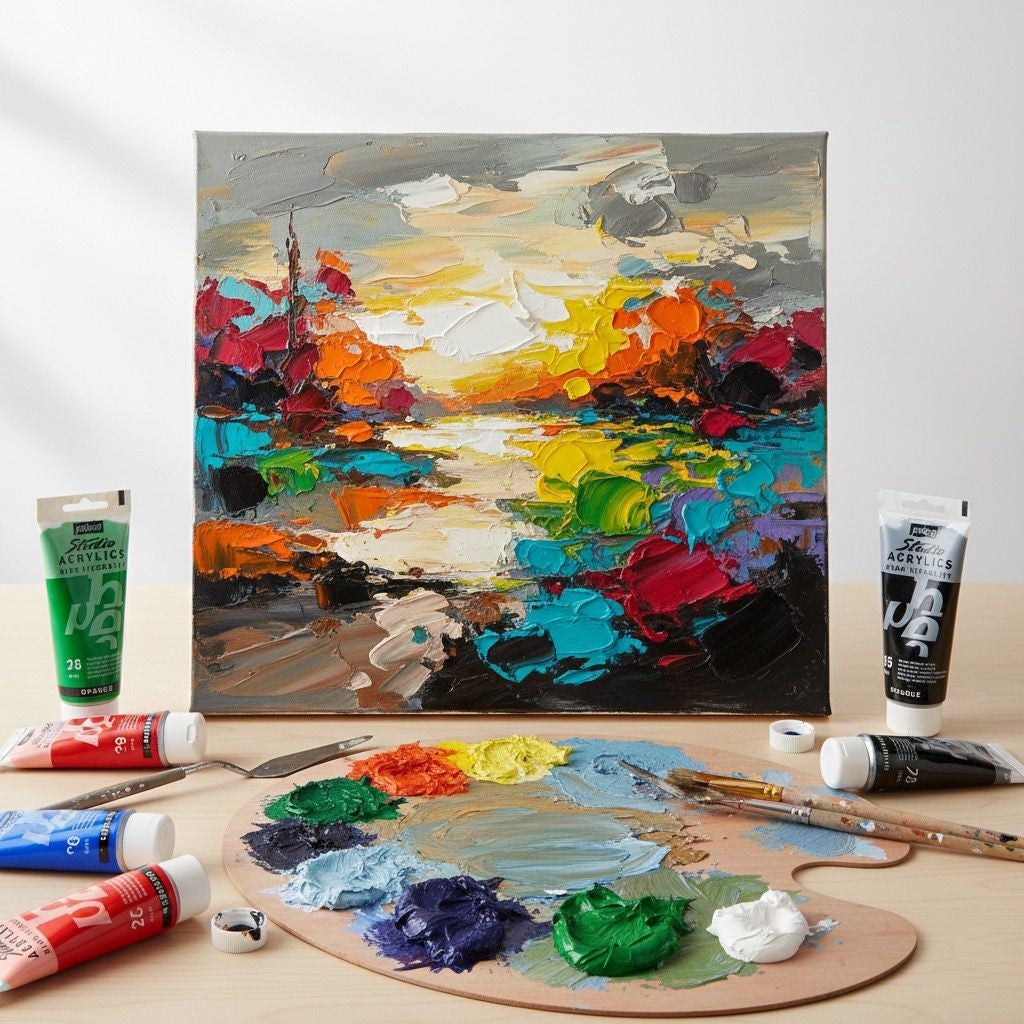 Pebeo Studio Acrylic Paint High Viscosity 100ml Sap Green