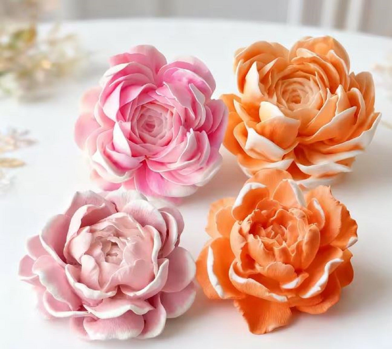 Peony Flower Mould Style 1 For Candle, Resin, Gypsum & Art Crafts Making Silicone Mold