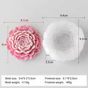 Peony Flower Mould Style 2 For Candle, Resin, Gypsum & Art Crafts Making Silicone Mold