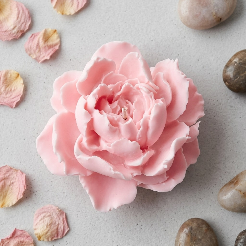Peony Flower Mould Style 1 For Candle, Resin, Gypsum & Art Crafts Making Silicone Mould