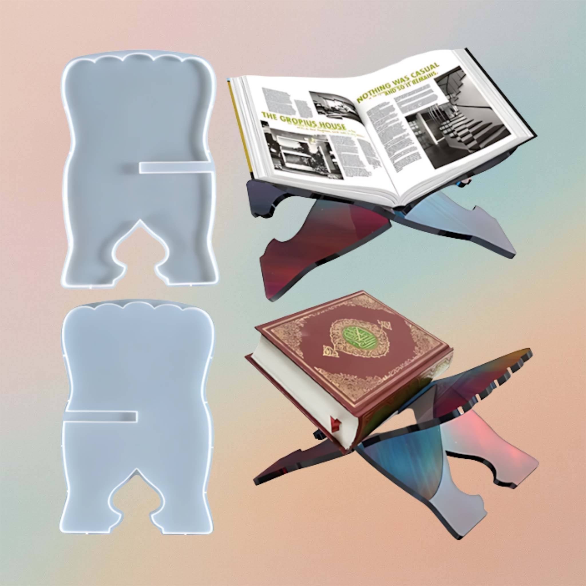 Piano Music Holy Prayer Book Holder Silicone Mold 1 Pc