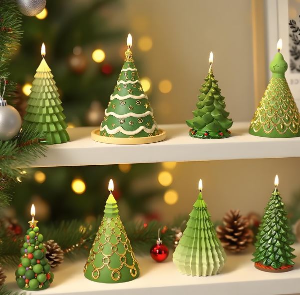 Pine Cone Candle Silicon Mould, DIY Gypsum Jesmonite Candle Mould