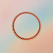 Platter Ring With Pearl Boarder 8