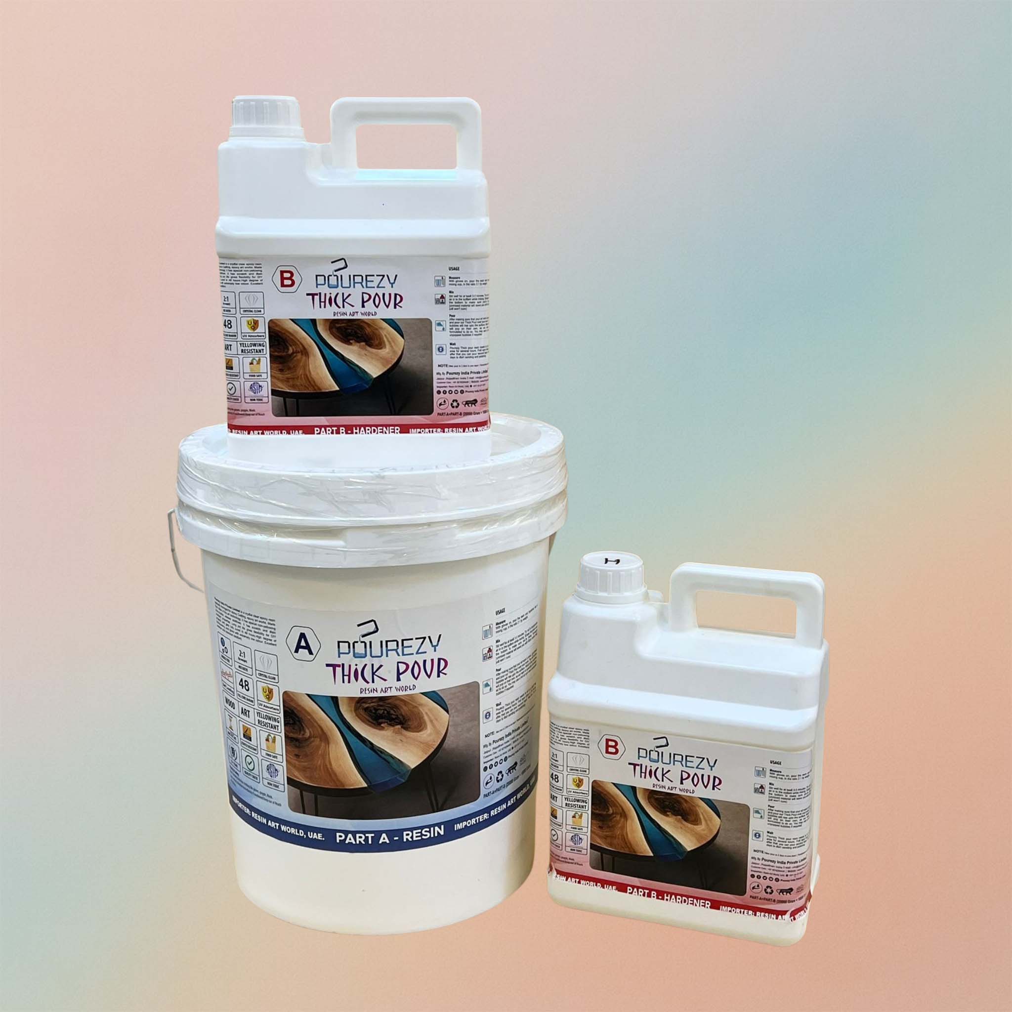 Pourezy Thick Pour - 30Kg Resin Epoxy Kit