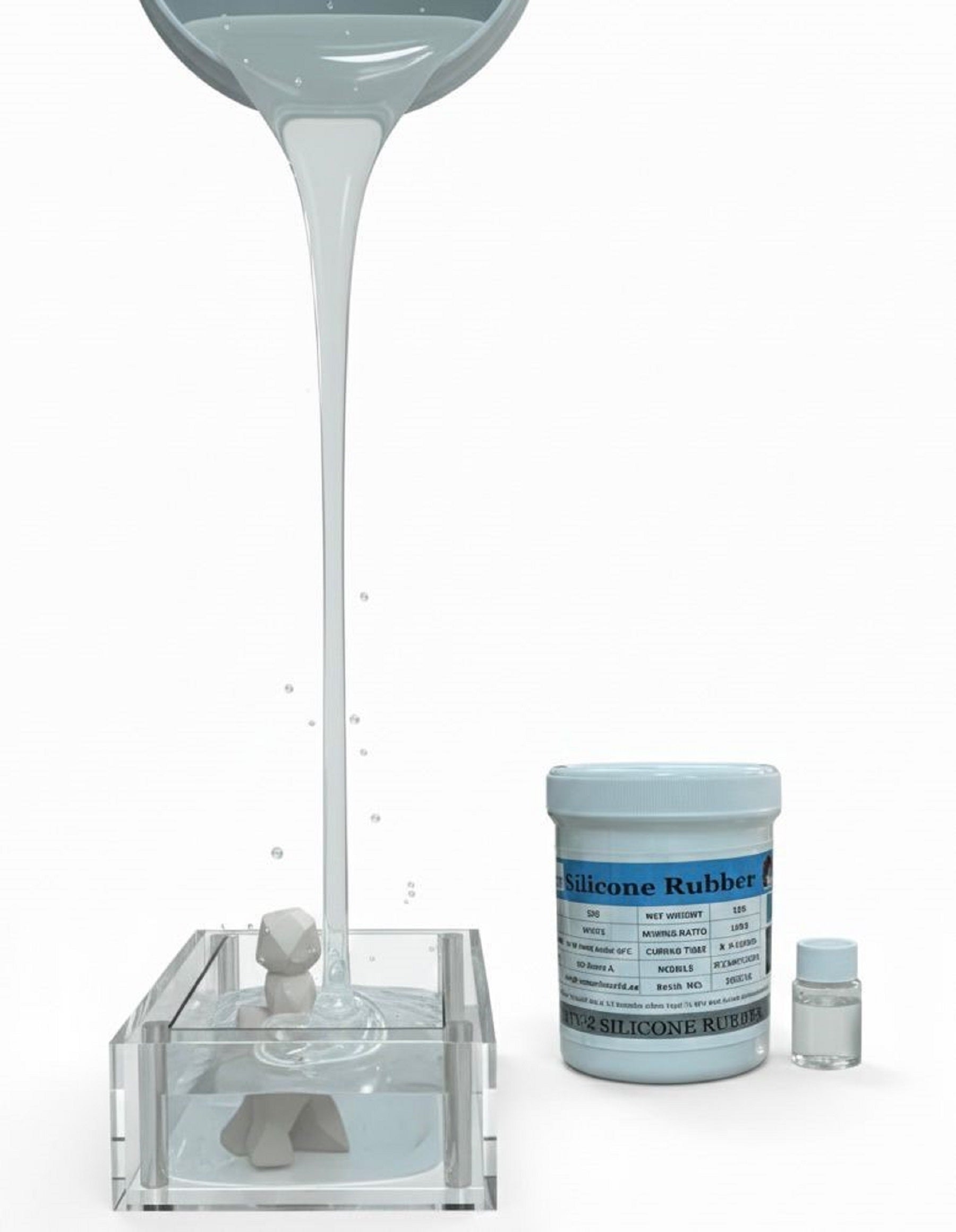 Pourezy Silicone Rubber Liquid Tin Cure - 1kg