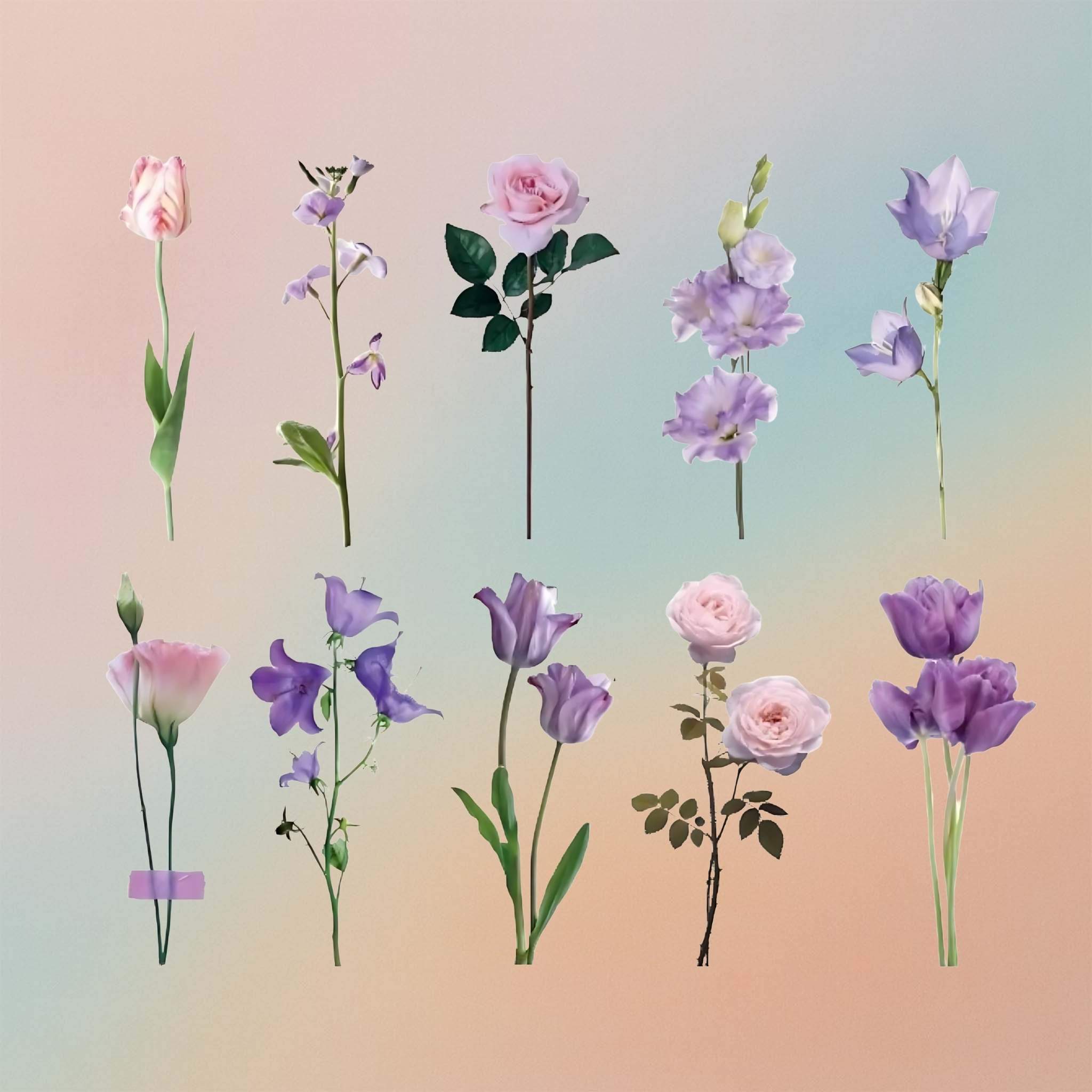 Purple Tulips Insert Sheet