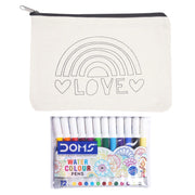 Pourezy Rainbow Love Canvas Pouch Kit