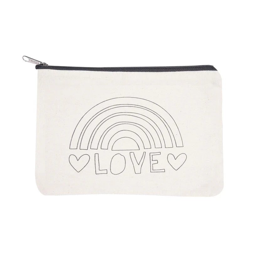 Pourezy Rainbow Love Canvas Pouch Kit