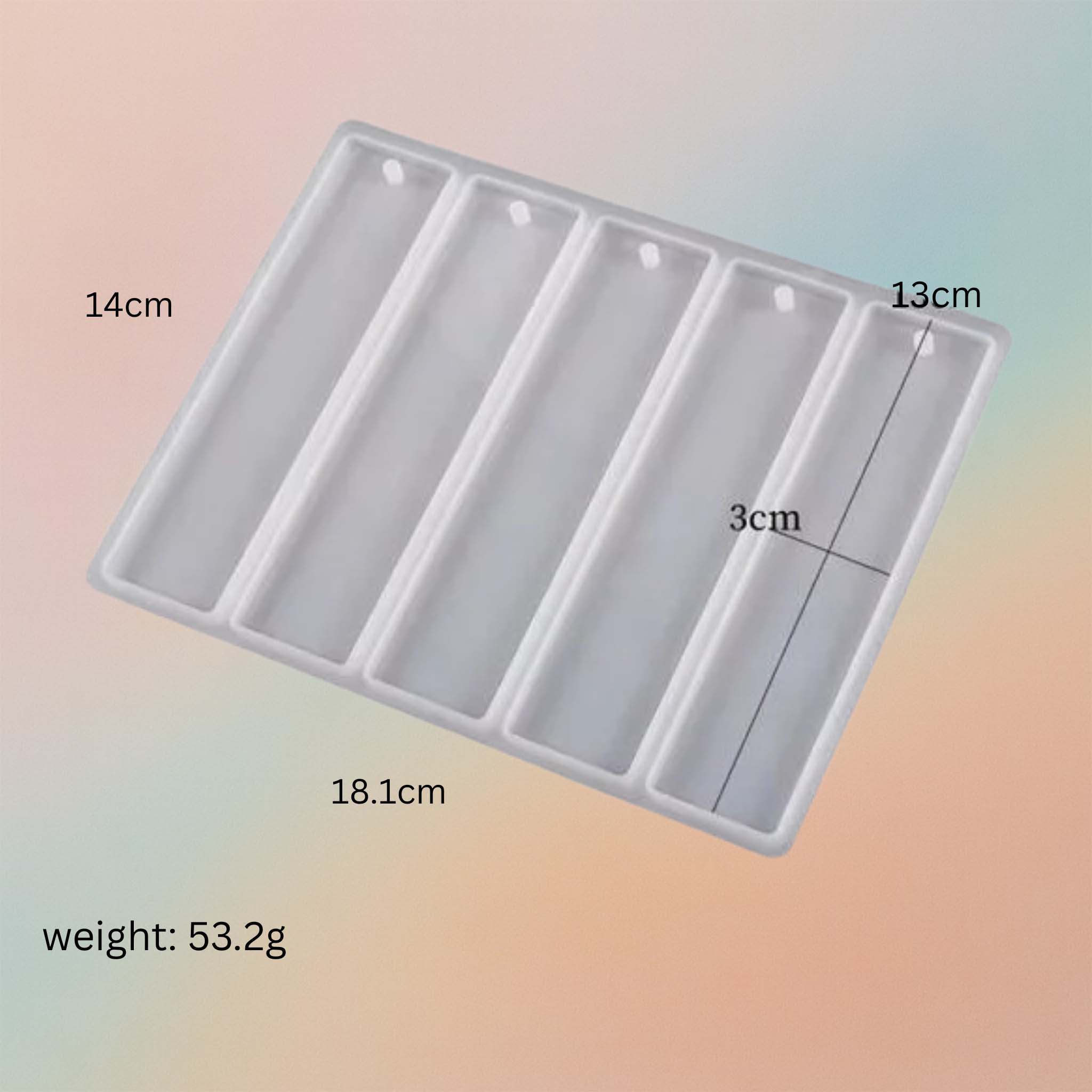 Rectangle Bookmarks Epoxy Resin Molds Crafts Tool