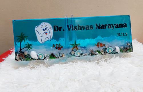 Rectangular Nameplate Mould For Resin Art Jesmonite Gypsum