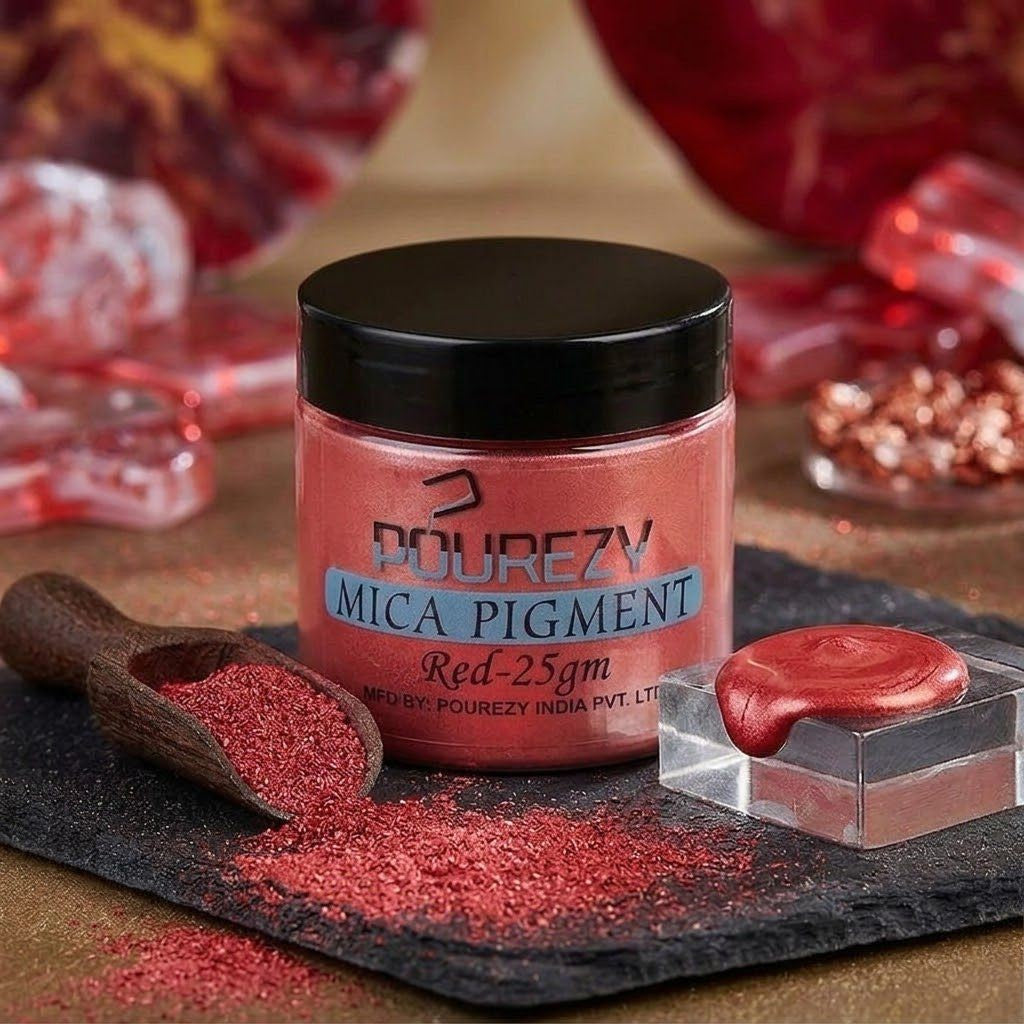 Pourezy Mica Pigment 25gm - Red
