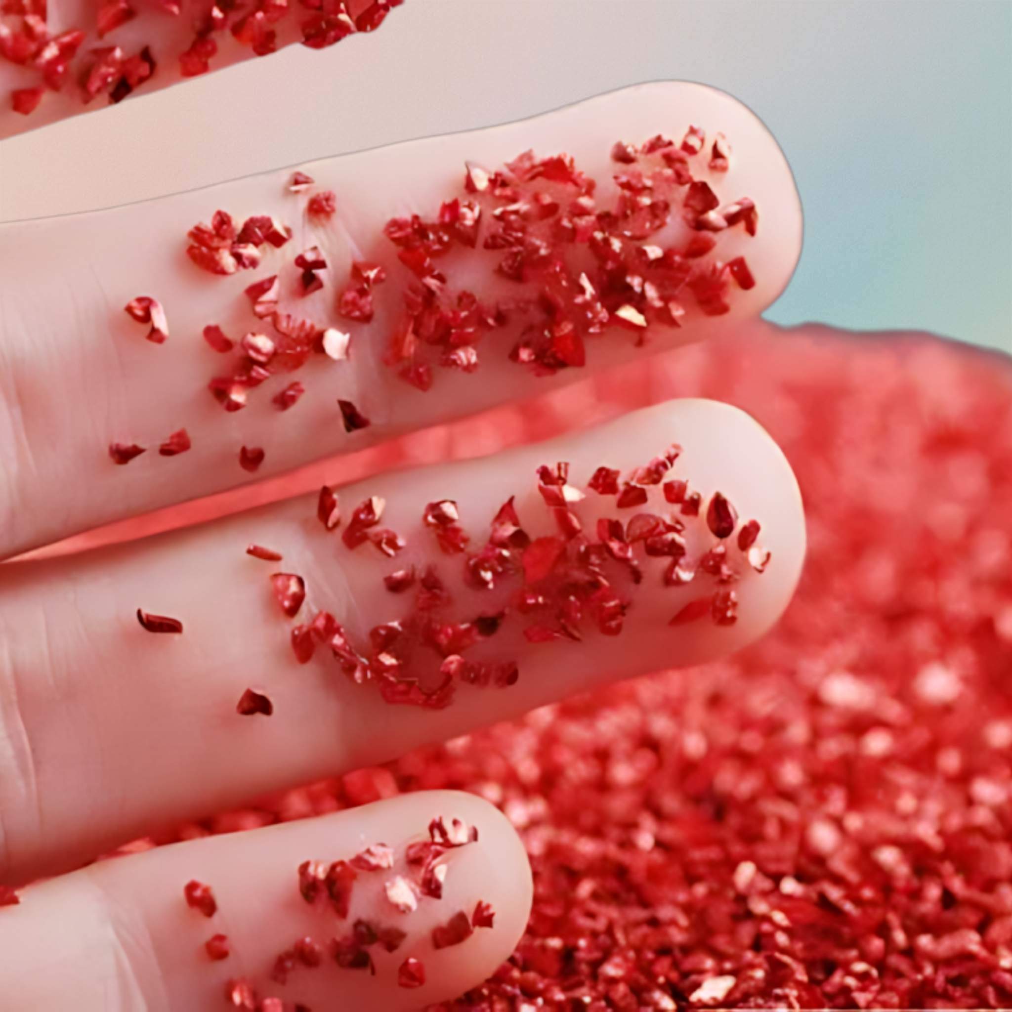 حبيبات حمراء