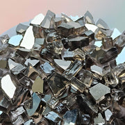 Reflective Fire Pit Glass For Resin Epoxy Geode Art Metallic, Shiny, Bright, For DIY Art And Craft Projects - Brown