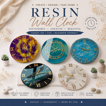 Resin Art Wall Clock Art Workshop