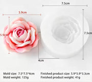 Rose Flower Mould Style 2  For Candle, Resin, Gypsum & Art Crafts Making Silicone Mold