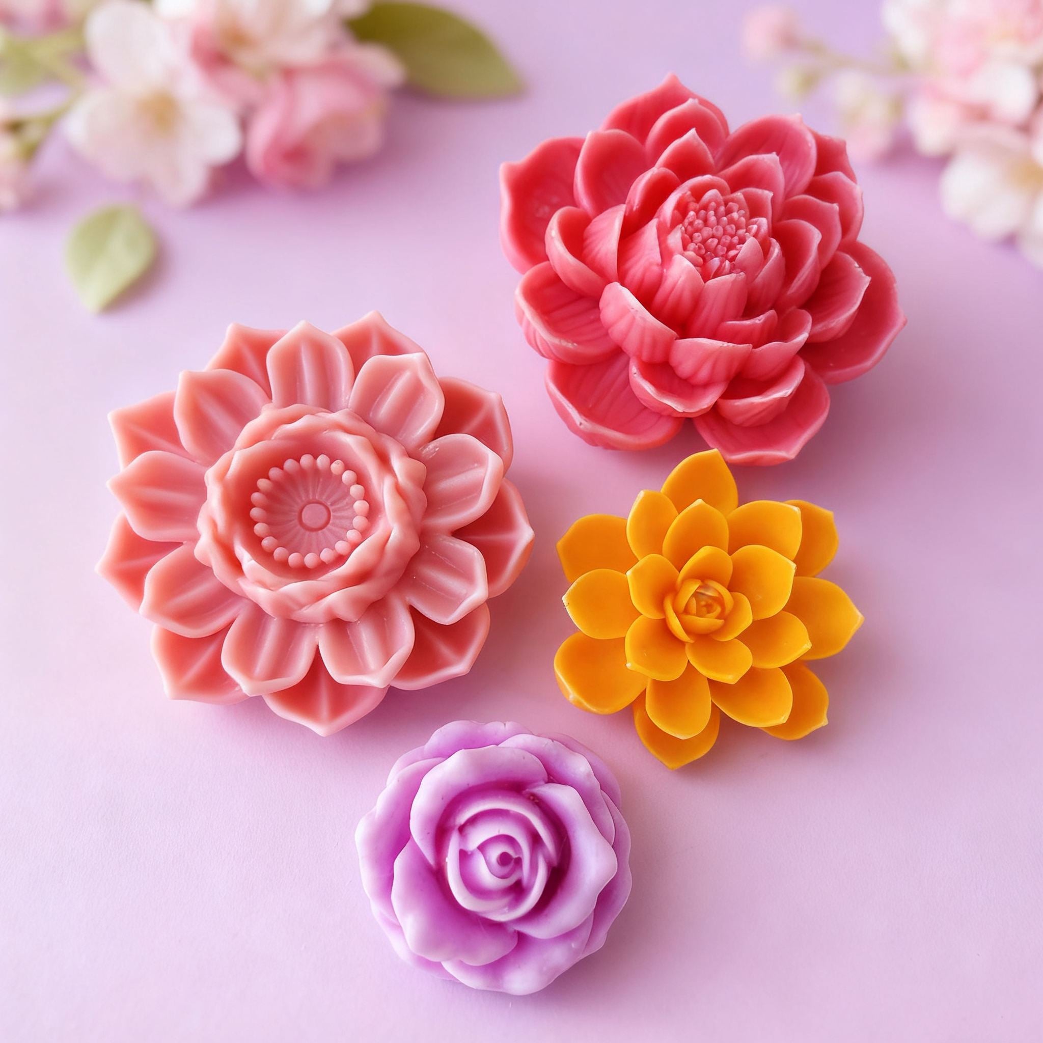 Rose Flower Mould Style 3 For Candle, Resin, Gypsum & Art Crafts Making Silicone Mold