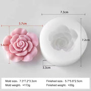 Rose Flower Mould Style 4 For Candle, Resin, Gypsum & Art Crafts Making Silicone Mold