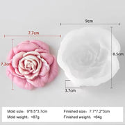 Rose Flower Mould Style 5 For Candle, Resin, Gypsum & Art Crafts Making Silicone Mold