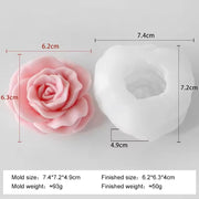 Rose Flower Style 1 For Candle, Resin, Gypsum & Art Crafts Making Silicone Mold