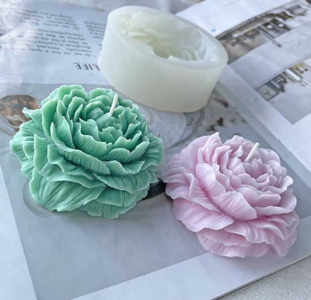 Peonies Candle Silicon Mould for Candle Making