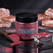 Pourezy Mica Pigment 25gm - Rose Red