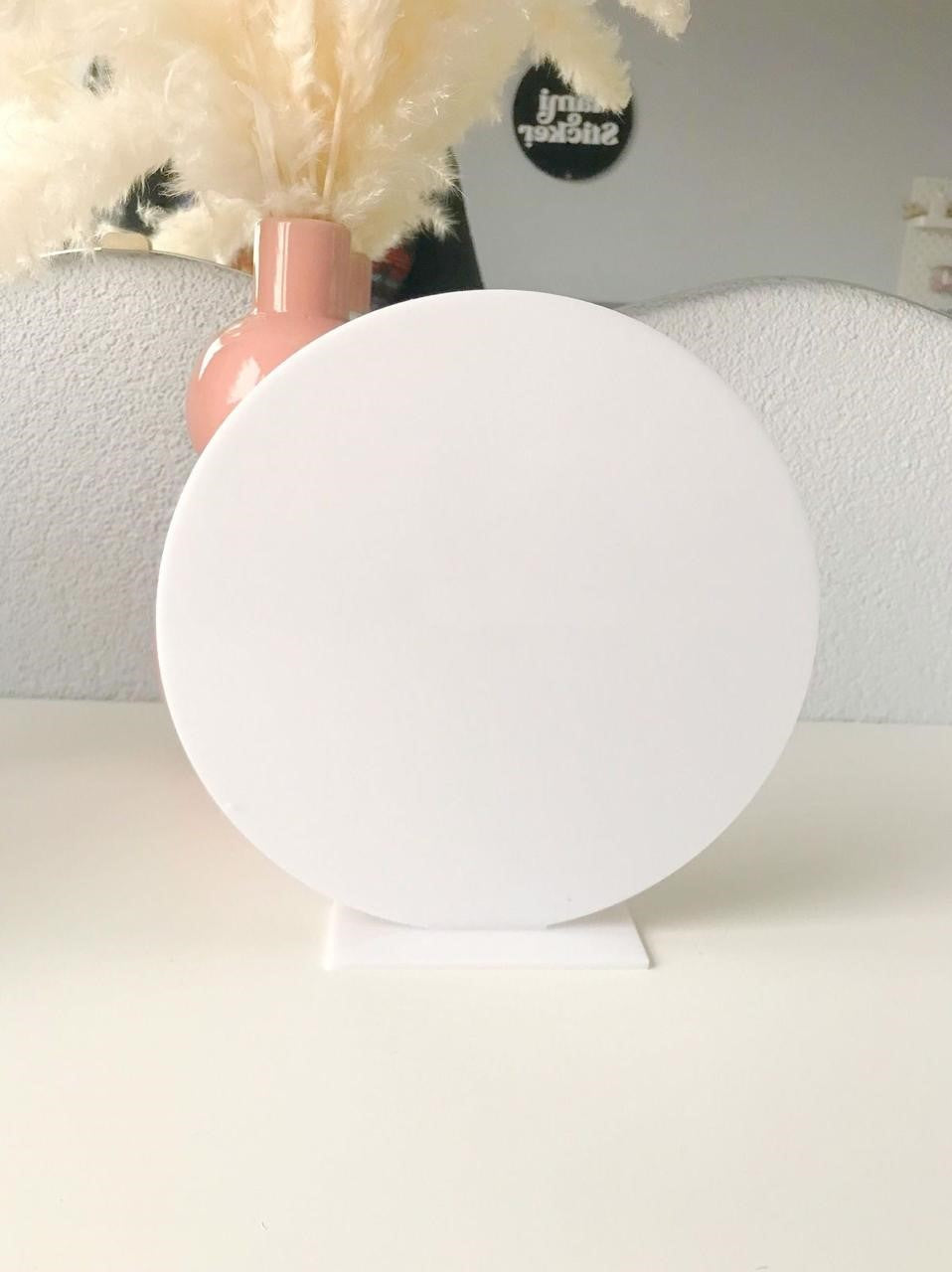 Round Acrylic White
