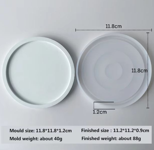 Round Coaster Silicone Mold For Beyond Mix and Resin