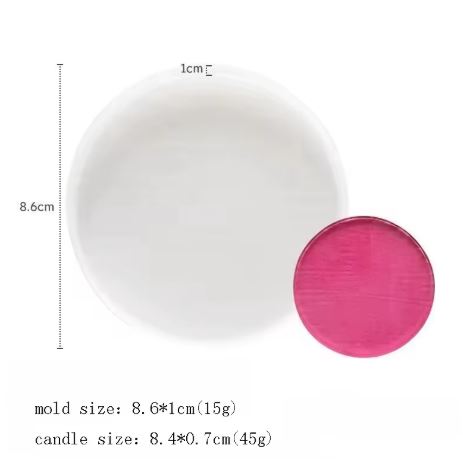 Round Resin Coaster For Storage Box Mold Set 3.5 Inches