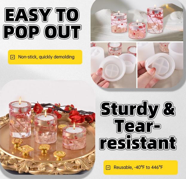 Round Tea Light Holder Mould