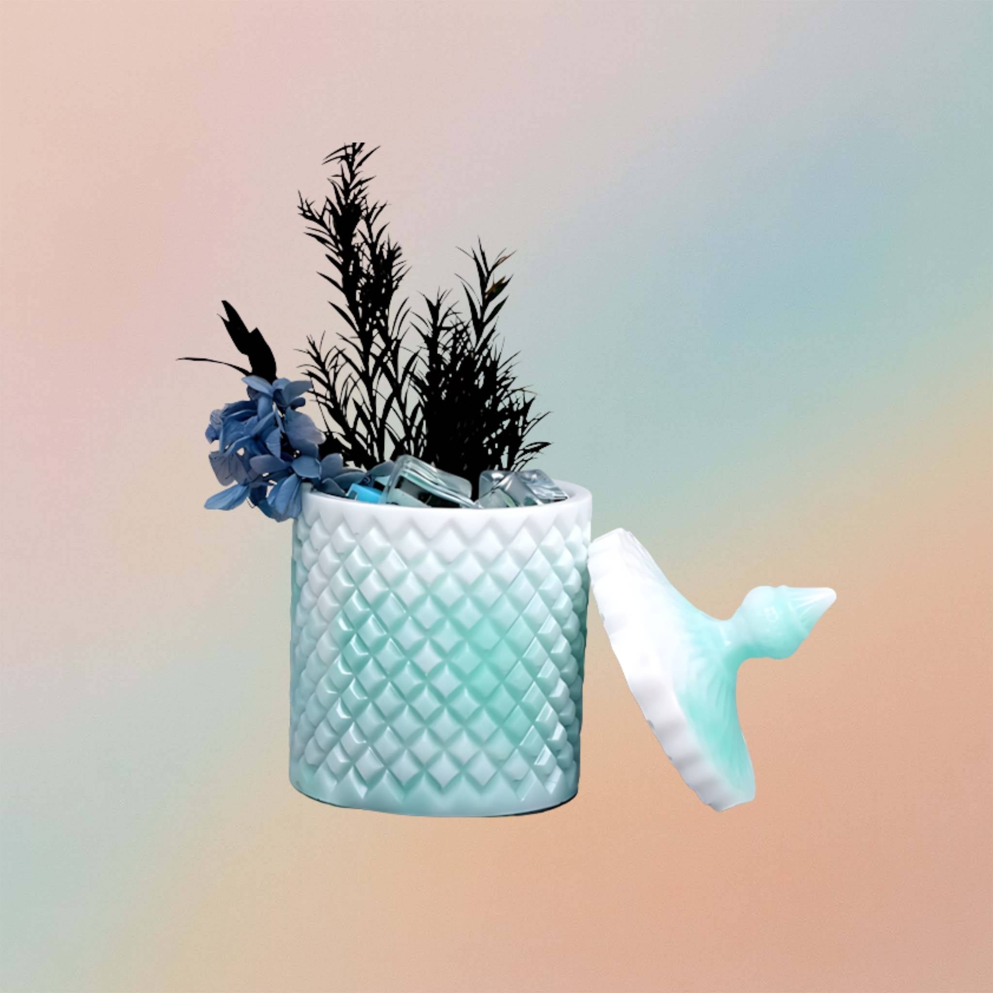 Round Stripe Dominoes Trinket Silicone Jewelry Box