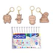 Pourezy School Bus, Baby Groot, Baymax & Owl Wooden Keychains Set