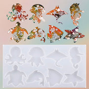 Sea Animals Mould For Candle Making 8pcs