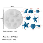 Sea Series Mould Style 1 For Candle, Resin, Gypsum & Art Crafts Making Silicone Mold